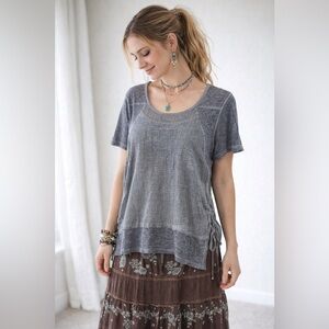 Maloka - Lagen Look Linen layered  top - S - CO Portugal